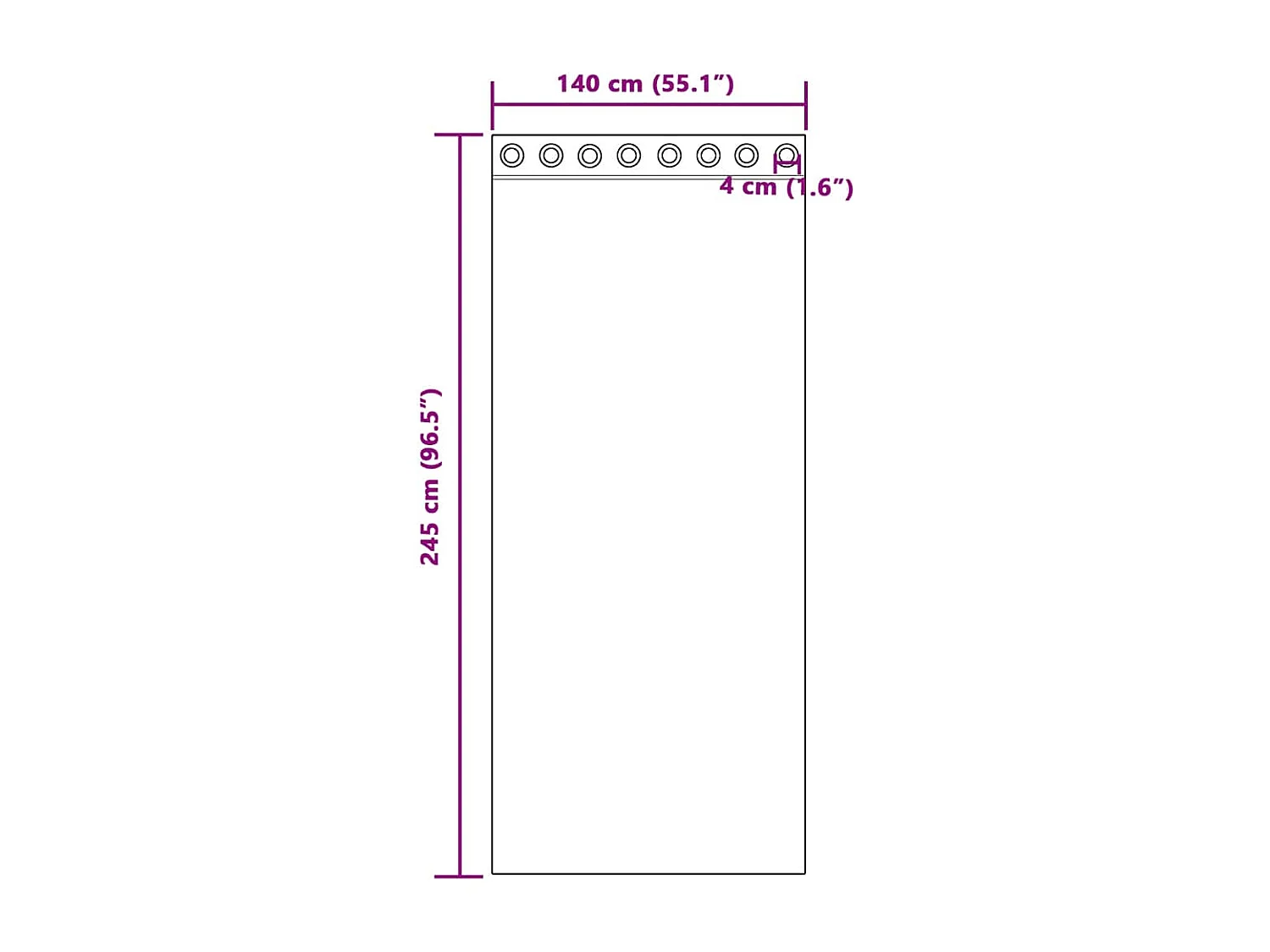 Cortinas de voile con ojales 2 uds gris claro 140x245 cm