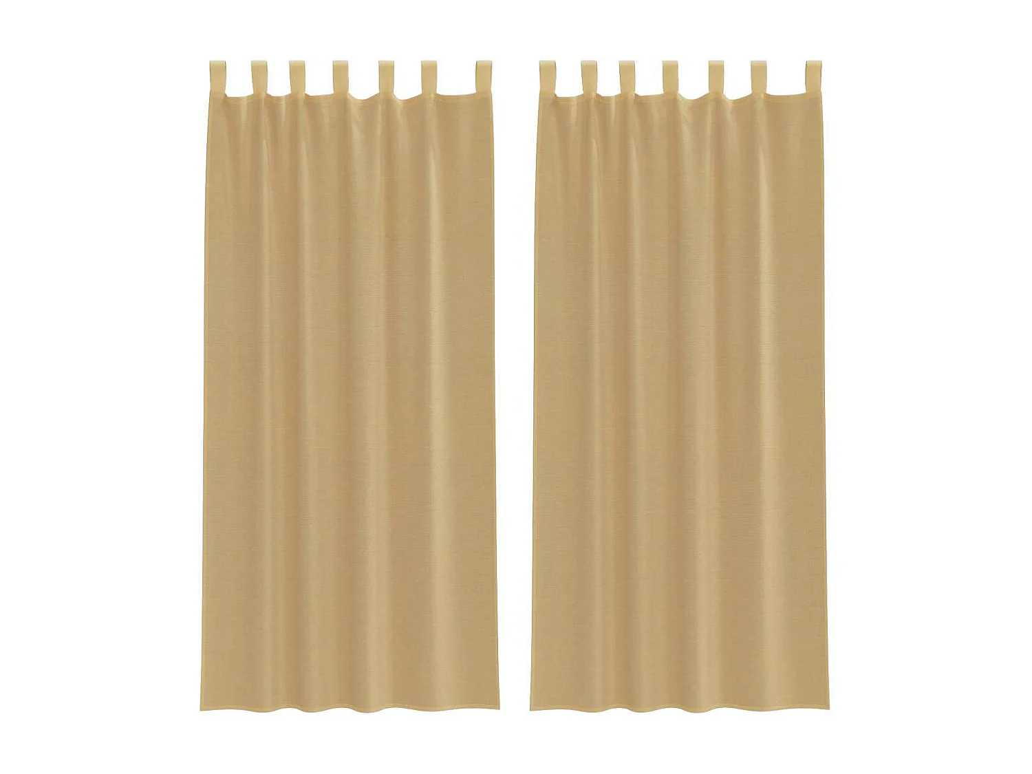 Tende in voile con tasche per asta 2 pezzi sabbia