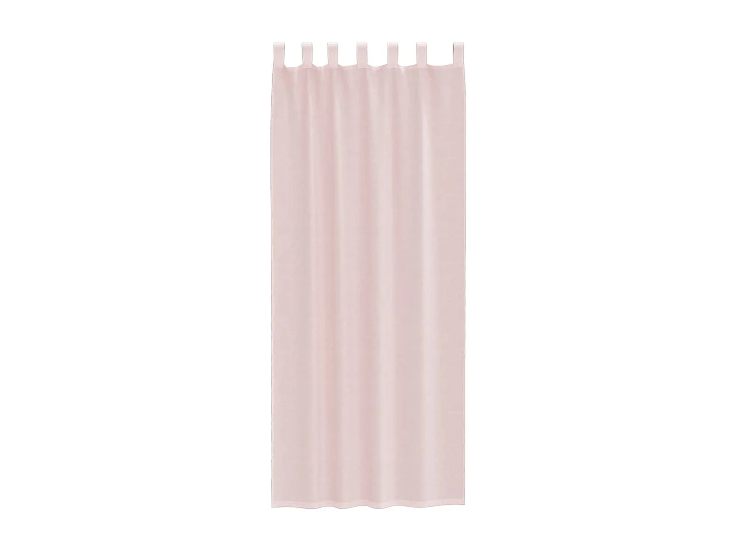 Rideaux en voile avec passe-tringles 2 pcs rose clair