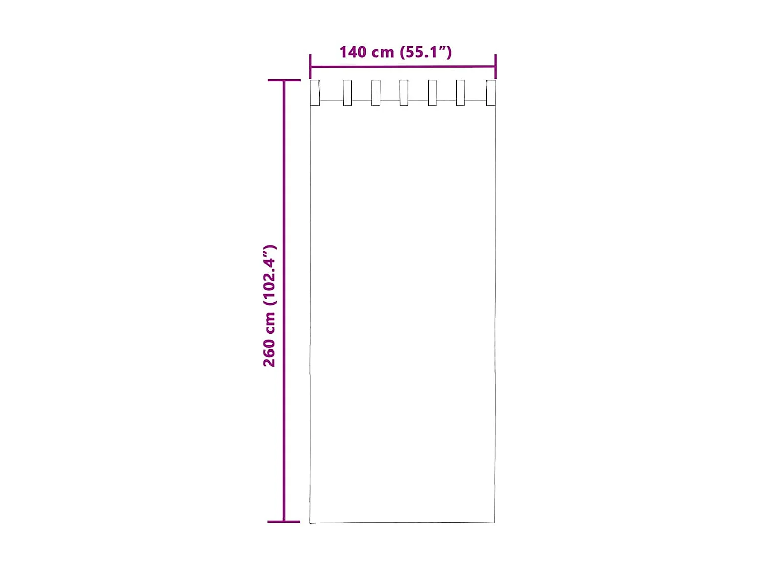Rideaux en voile avec passe-tringles 2 pcs rose clair