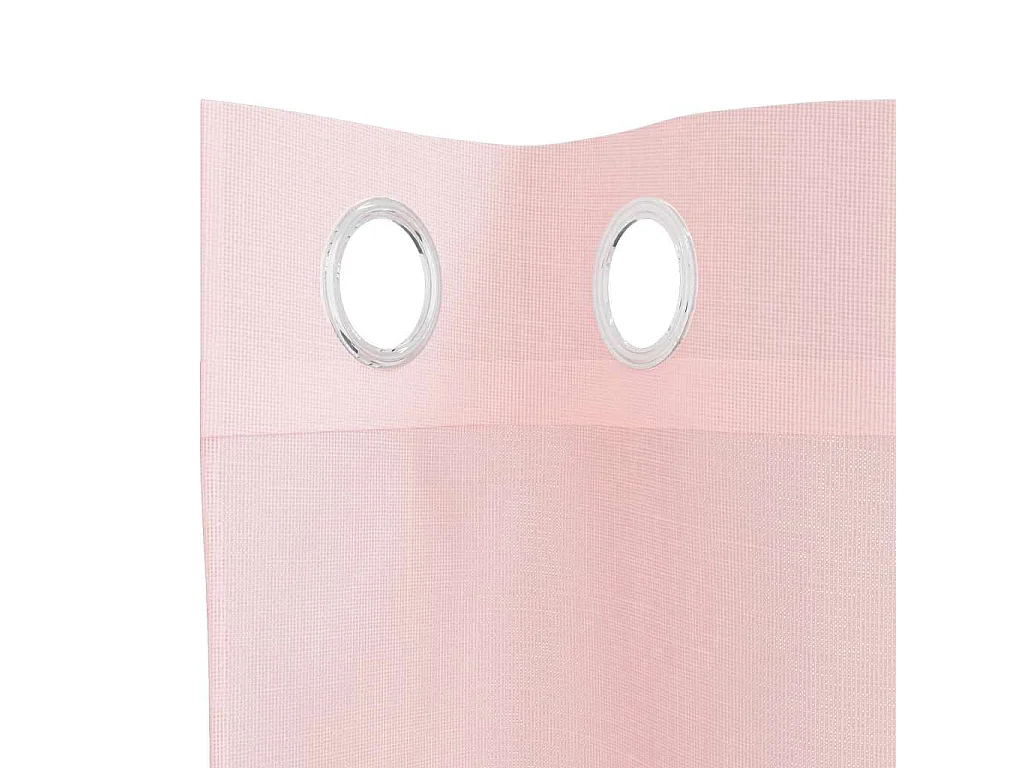 Rideaux en voile avec ?illets 2 pcs rose clair 140x260 cm