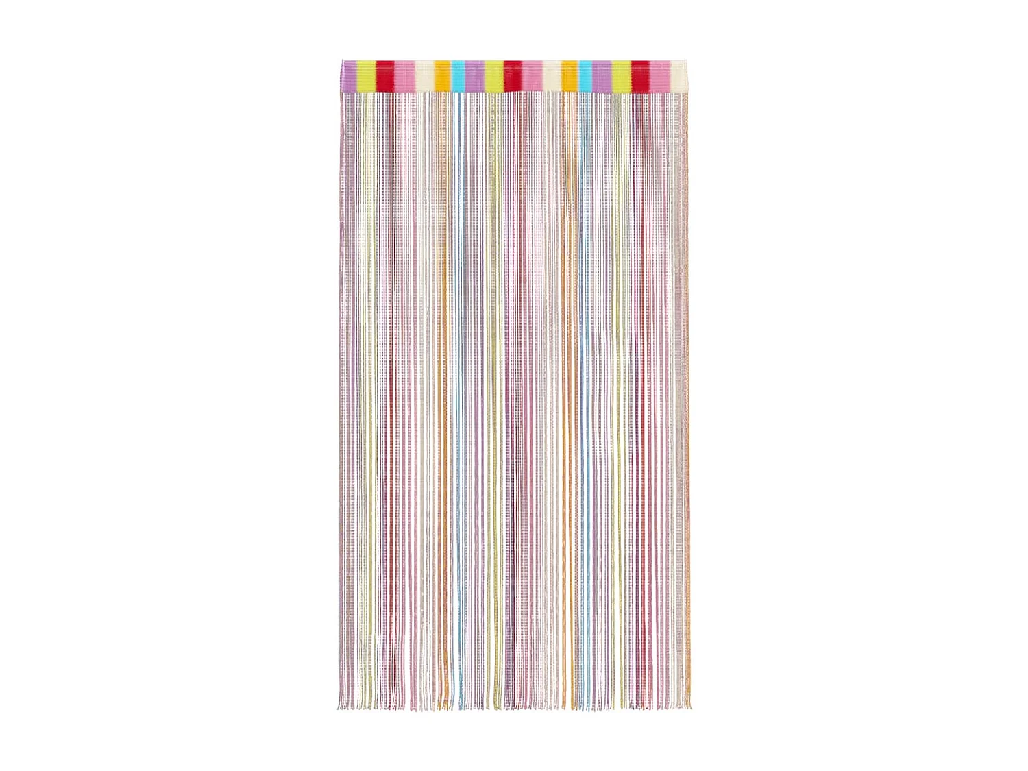 Cortina de fio 2 peças 140 x 250 cm multicolor