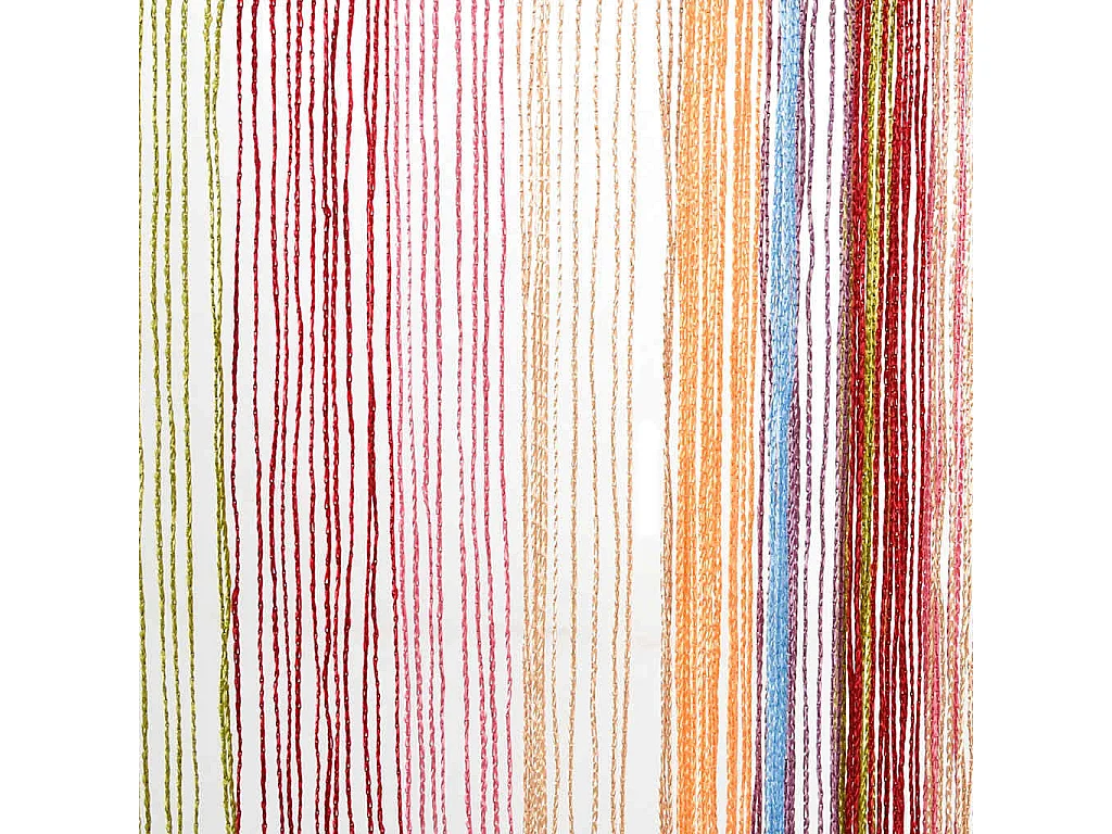 Cortina de fio 2 peças 140 x 250 cm multicolor