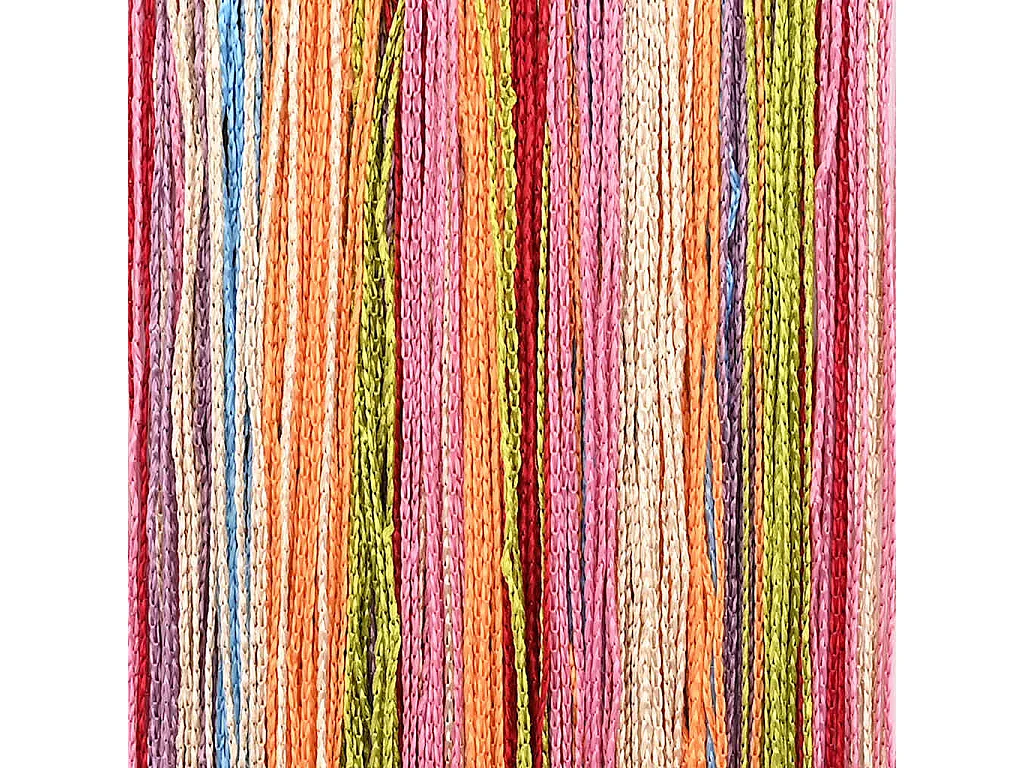 Cortina de fio 2 peças 140 x 250 cm multicolor