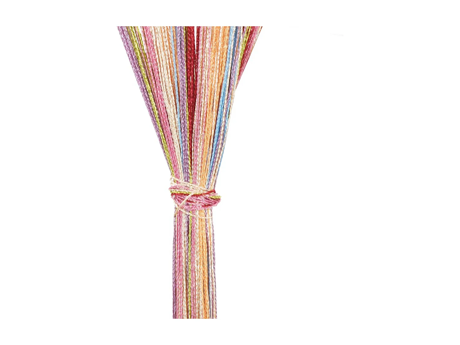 Rideau en fils 2 pcs 140 x 250 cm multicolore