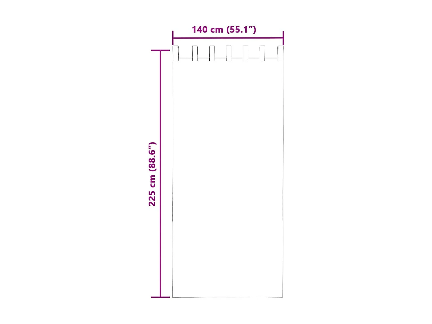 Rideaux en voile avec passe-tringles 2 pcs marron