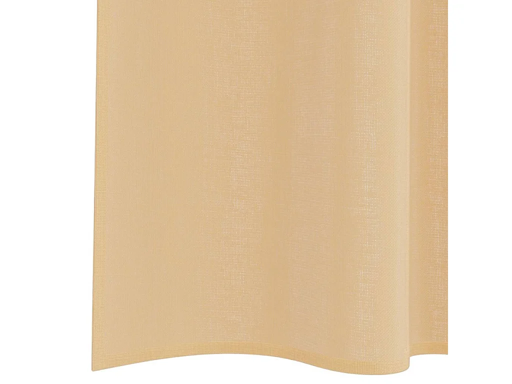 Tende in voile con passanti 2 pz sabbia 140x175 cm