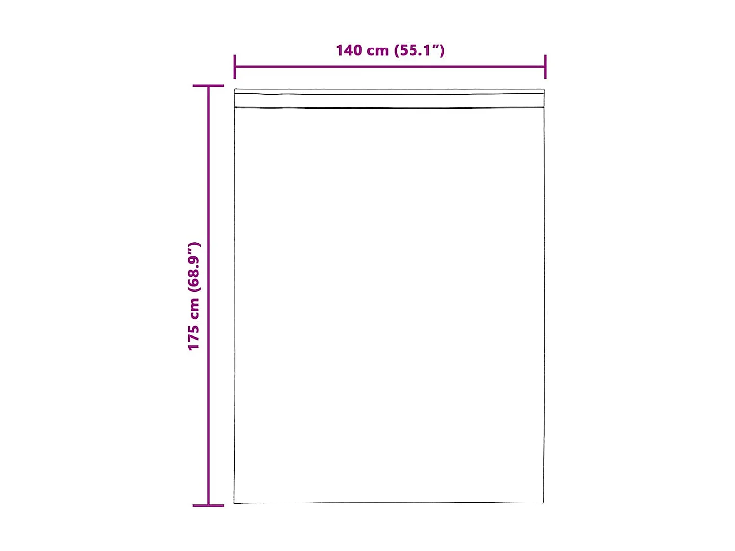 Tende in voile con passanti 2 pz sabbia 140x175 cm