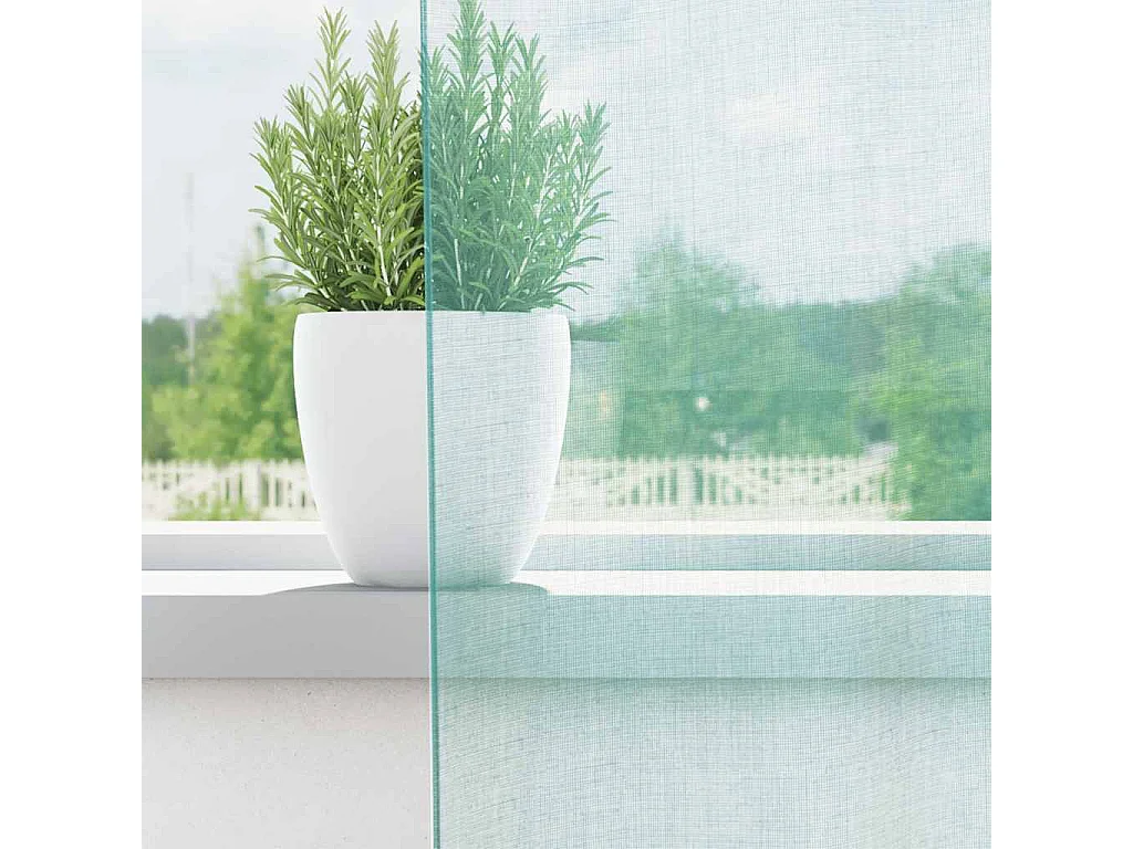 Voile Gardinen mit Schlaufen 2 Stk. türkis 140x140 cm