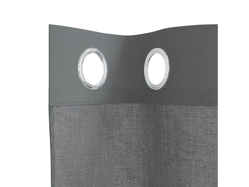 Voile Vorhänge mit Ösen 2 Stk. dunkelgrau 140x260 cm