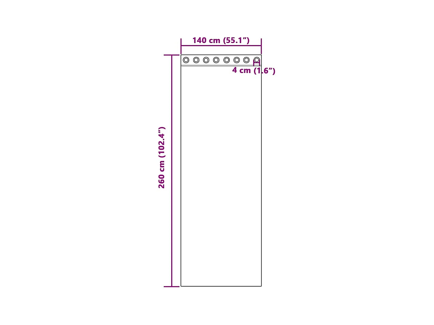 Voile Vorhänge mit Ösen 2 Stk. dunkelgrau 140x260 cm