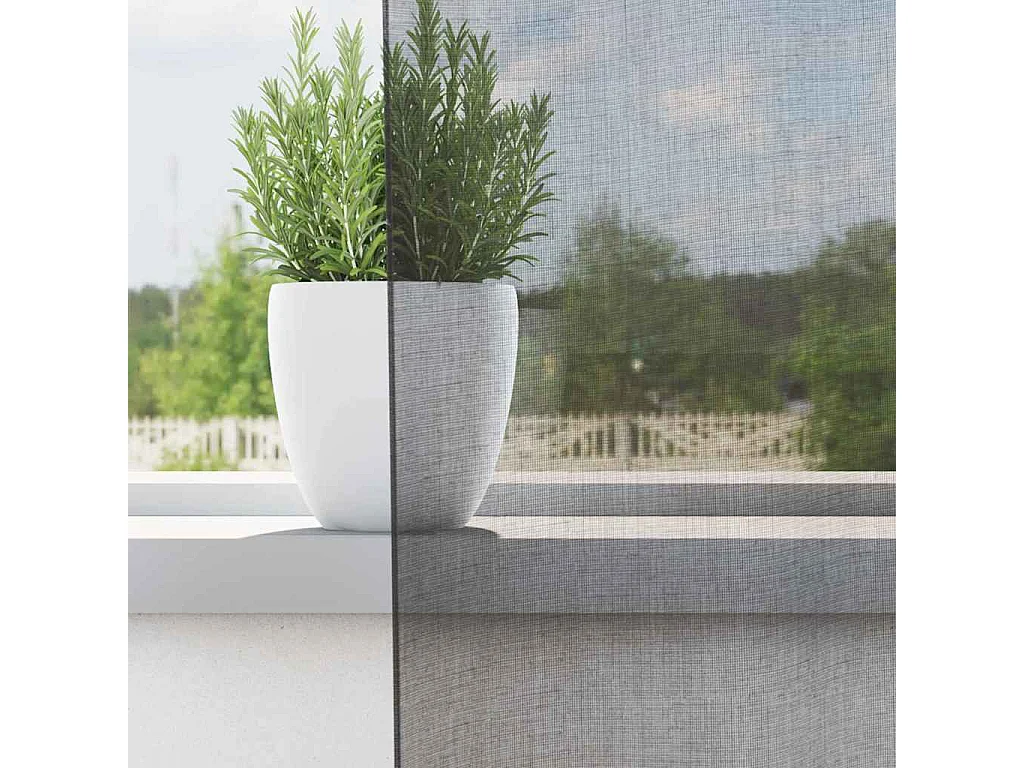 Voile Vorhänge mit Ösen 2 Stk. dunkelgrau 140x260 cm