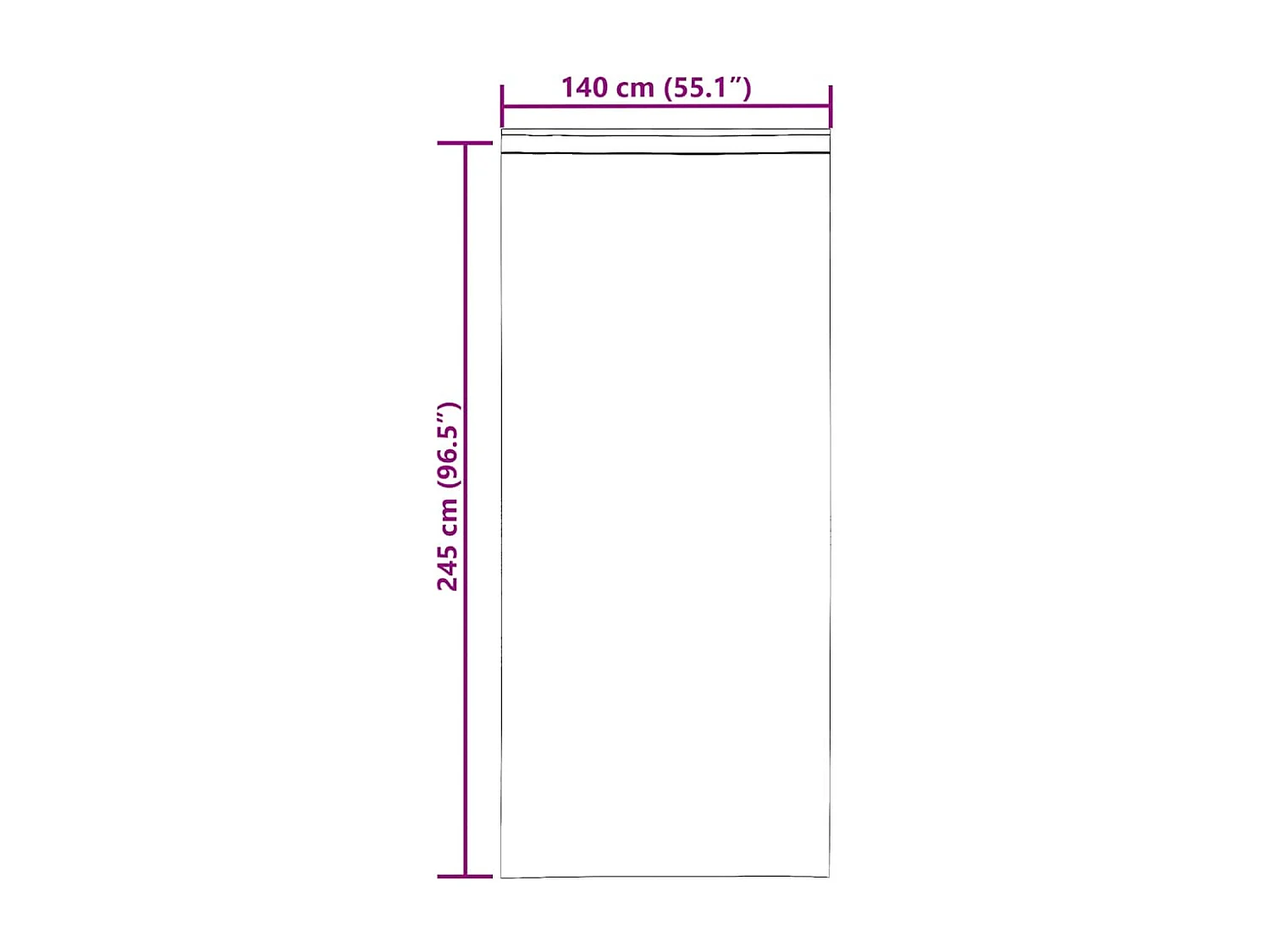 Tende in voile con passanti 2 pz terracotta 140x245 cm