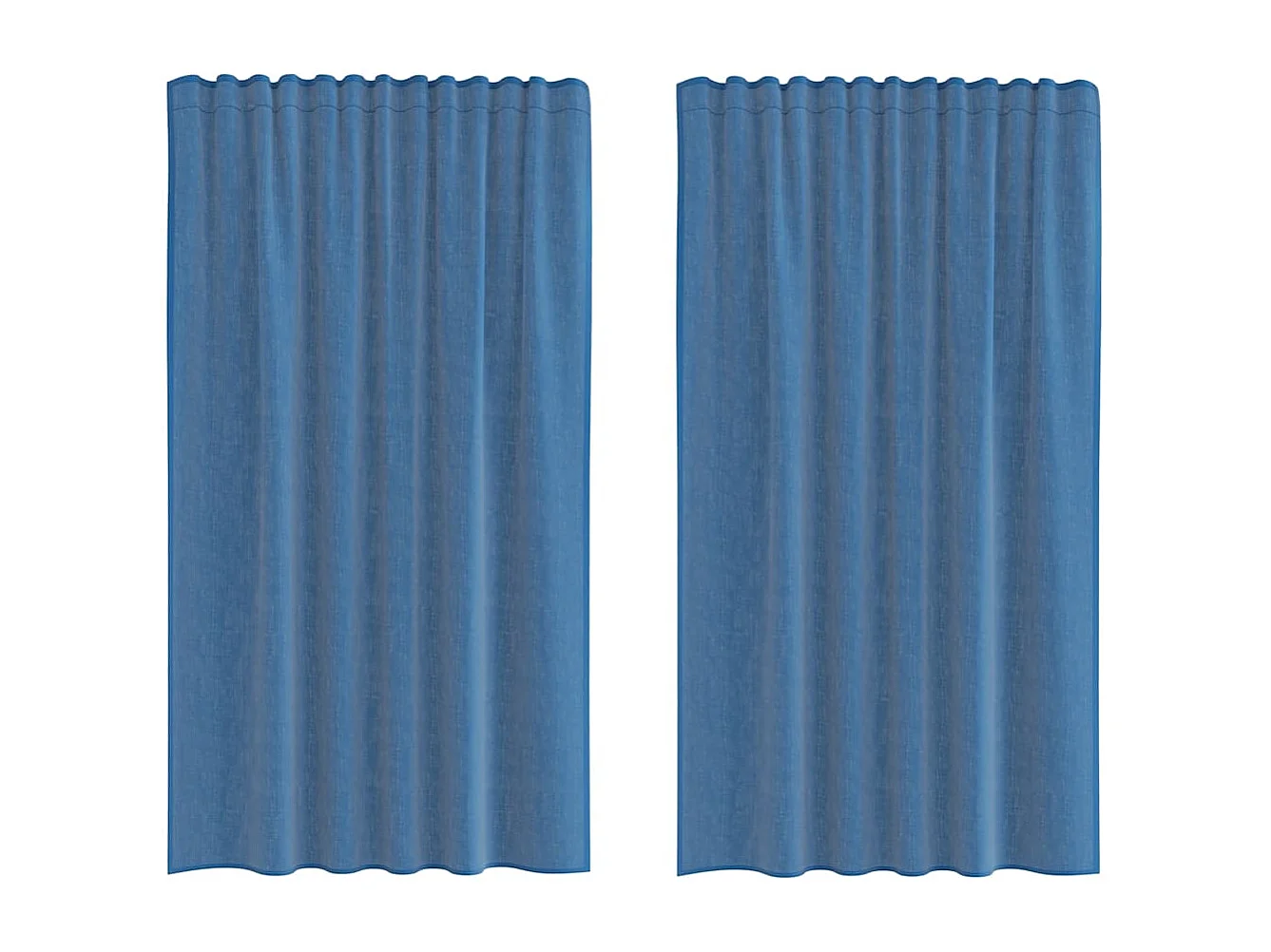 Voile Gardinen mit Schlaufen 2 Stk. royalblau 140x175 cm