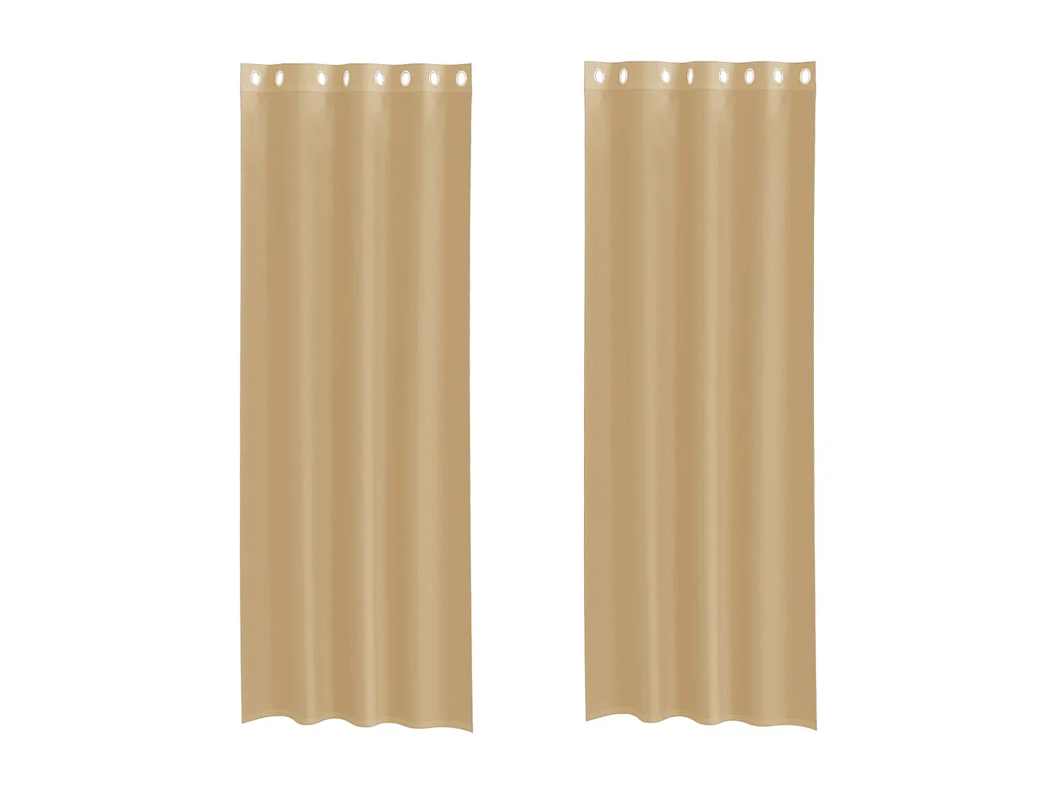 Tende in voile con occhielli 2 pz sabbia