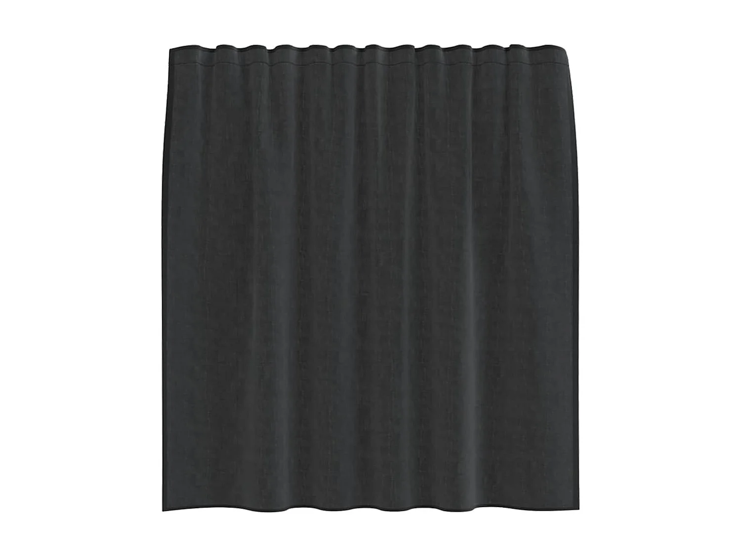 Tende in voile con passanti 2 pezzi nero