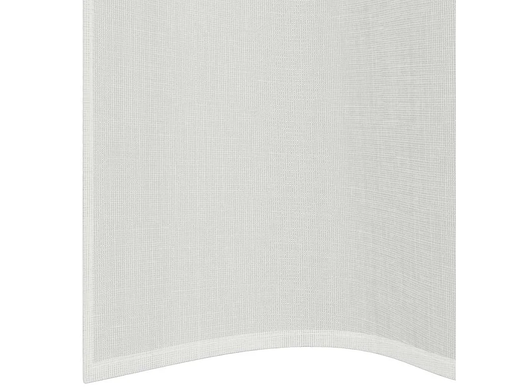 Rideaux en voile avec ?illets 2 pcs blanc