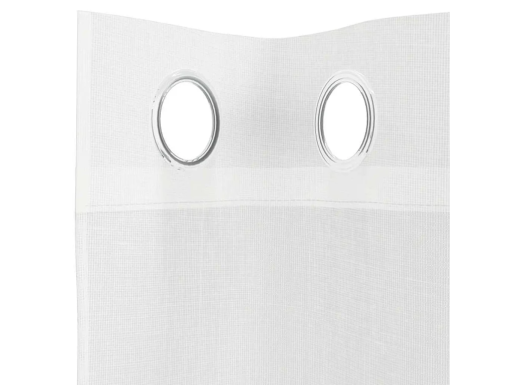 Voile Gardinen mit Ösen 2 Stk. weiß