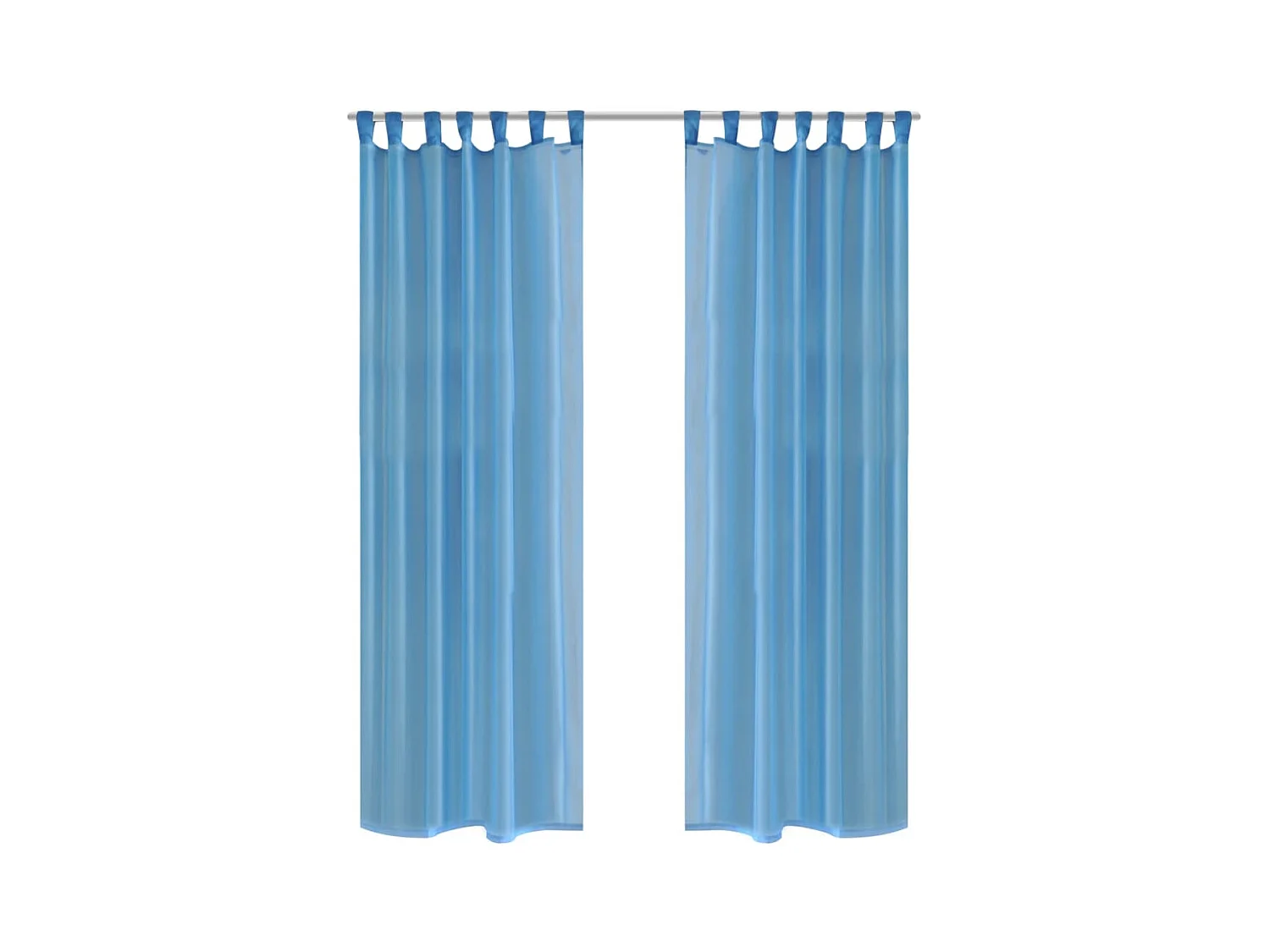 Rideau fin Turquoise 140x225 cm 2 pcs
