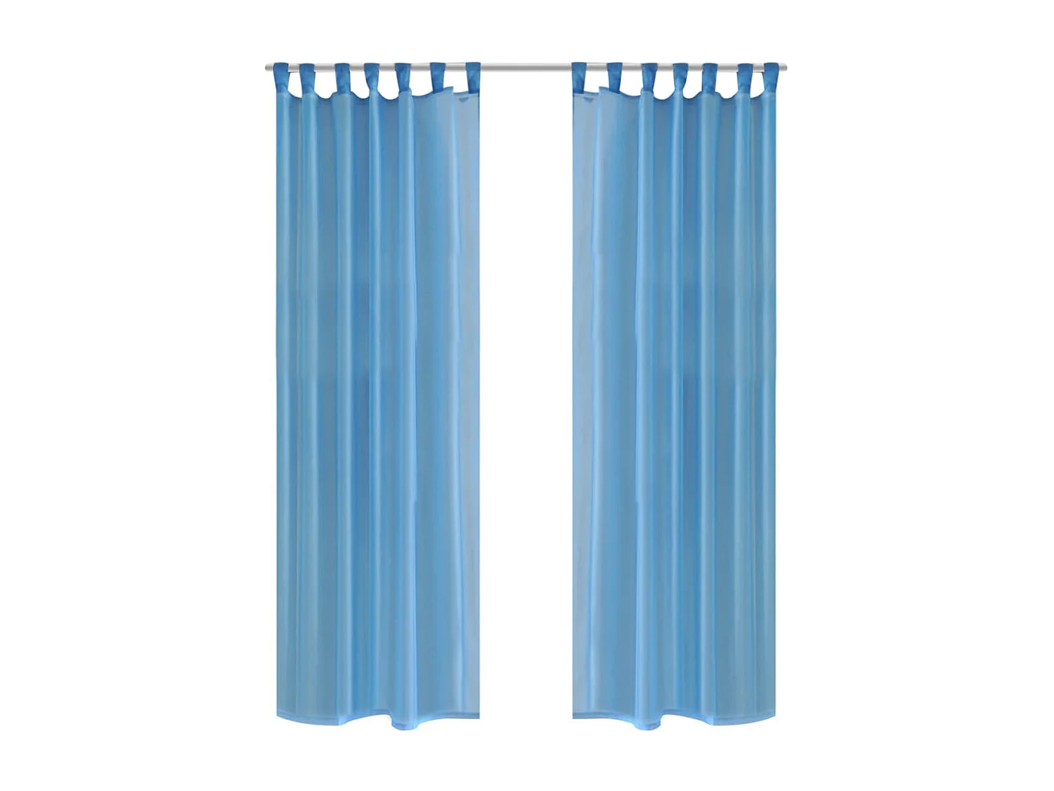 Rideau fin Turquoise 140x225 cm 2 pcs