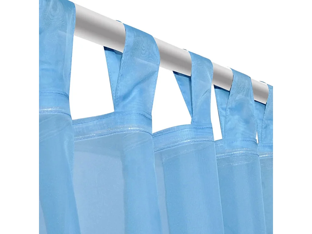 Rideau fin Turquoise 140x225 cm 2 pcs