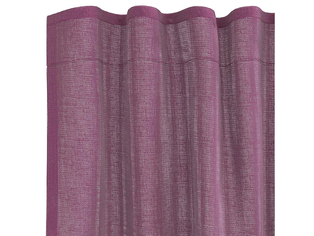 Tende in voile con passanti 2 pz viola 140x140 cm