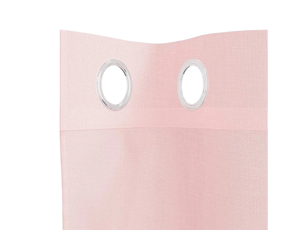 Rideaux en voile avec ?illets 2 pcs rose clair 140x140 cm