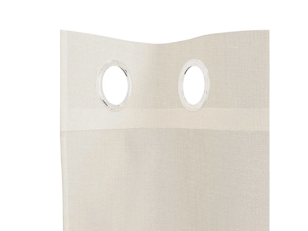 Voile Gardinen mit Ösen 2 Stk. creme 140x300 cm