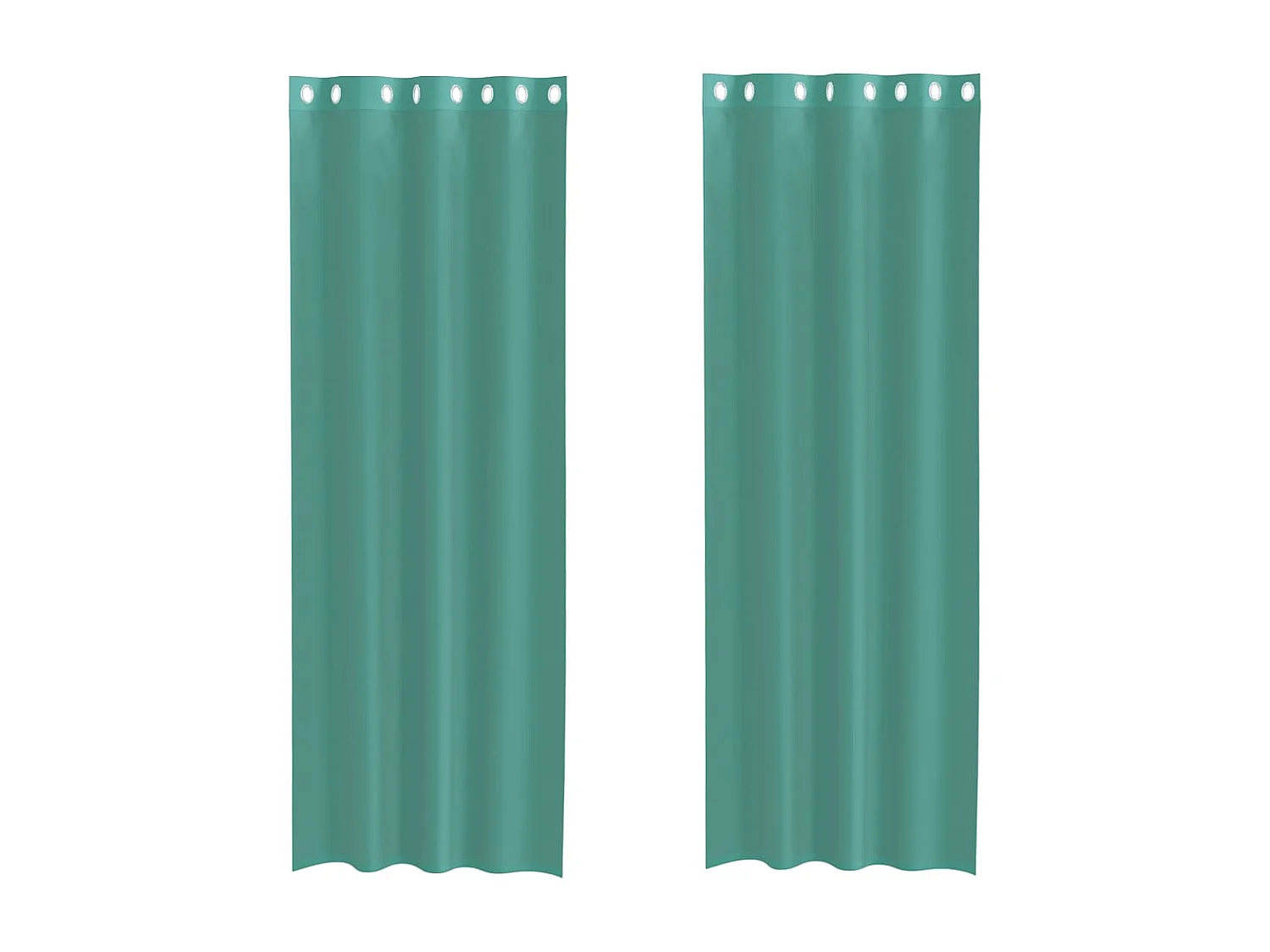 Voile Gardinen mit Ösen 2 Stk. türkis