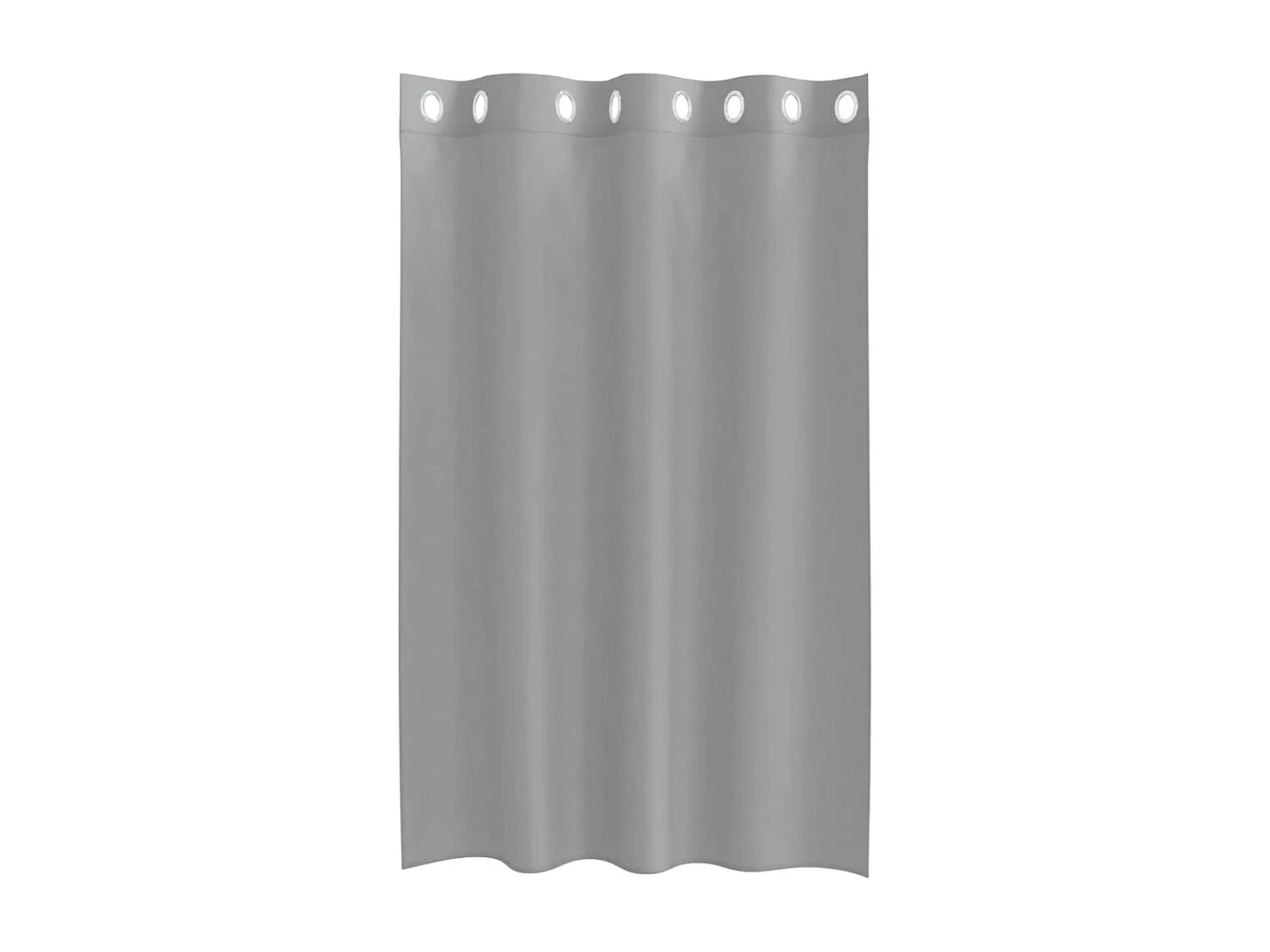 Cortinas de voile com ilhós 2 peças cinza claro 140x175 cm