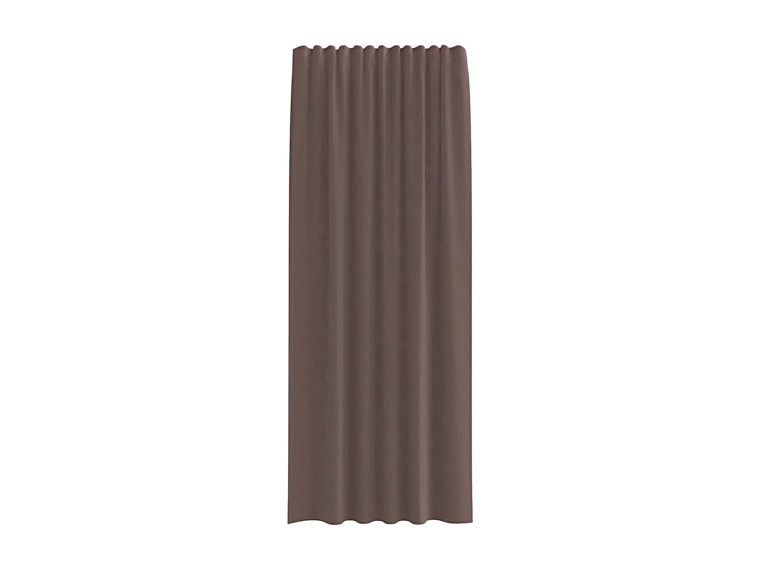 Rideaux en voile avec passants 2 pcs marron