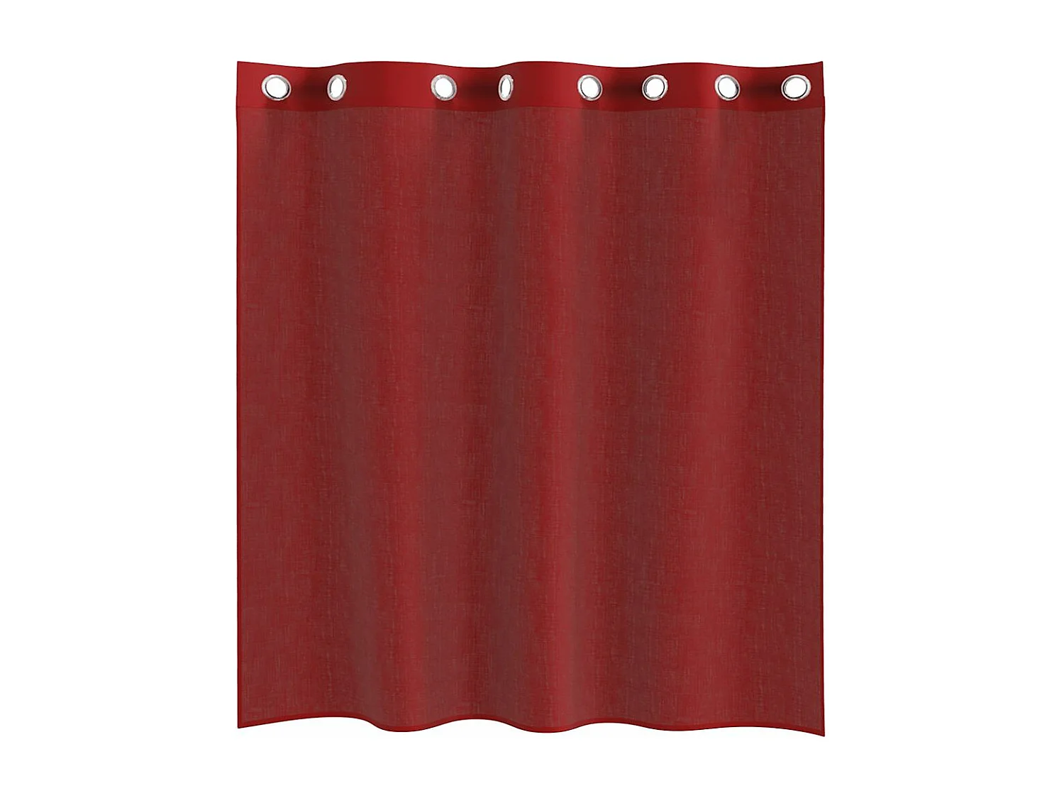 Rideaux en voile avec ?illets 2 pcs rouge bordeaux