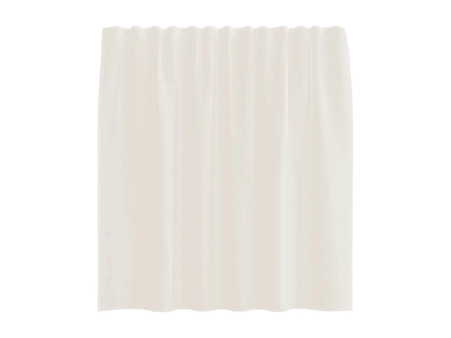 Cortinas de voile com laços 2 peças creme