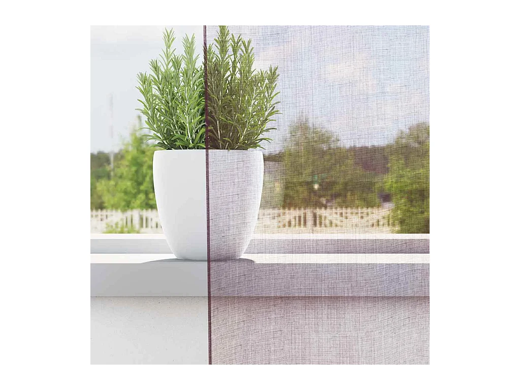 Tende in voile con passanti 2 pz viola 140x225 cm