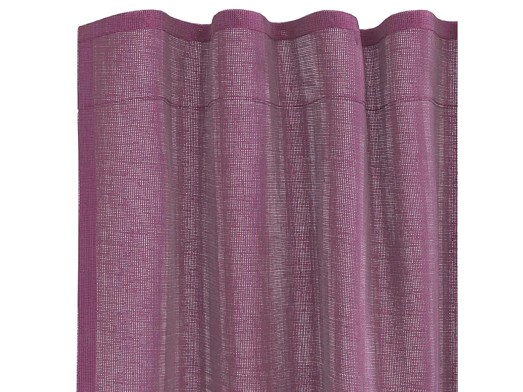 Rideaux en voile avec boucles 2 pcs violet 140x225 cm