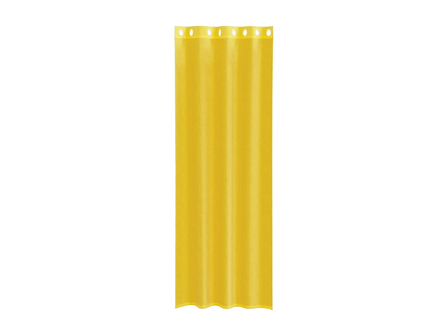 Rideaux en voile avec ?illets 2 pcs jaune