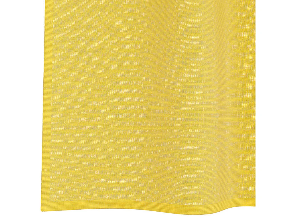 Rideaux en voile avec ?illets 2 pcs jaune