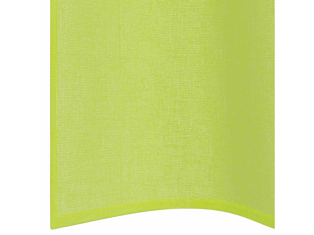 Voile gordijnen met ringen 2 stuks appelgroen 140x260 cm