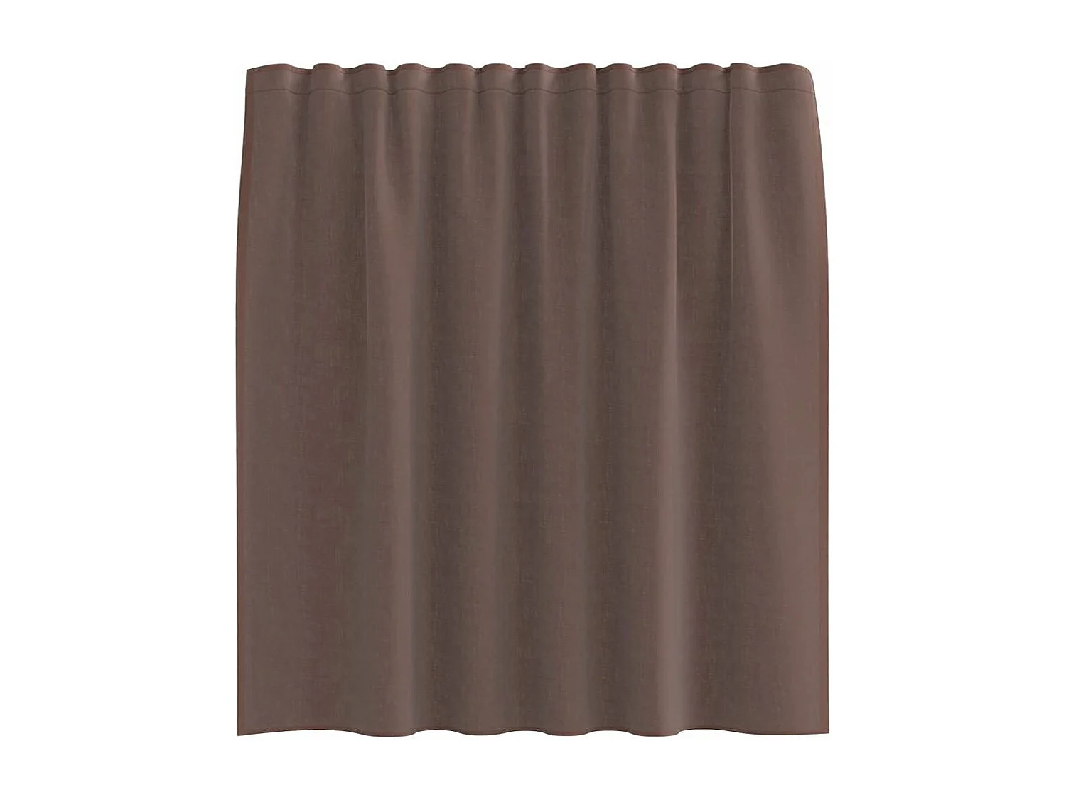 Cortinas de voile con trabillas 2 uds marrón