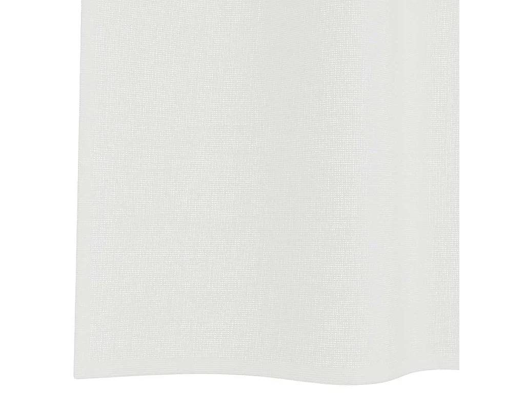 Rideaux en voile avec passe-tringles 2 pcs blanc