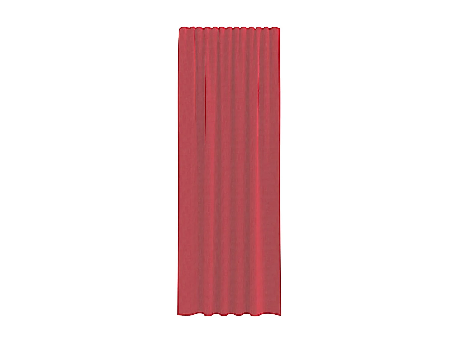 Rideaux en voile avec boucles 2 pcs rouge bordeaux 140x260 cm