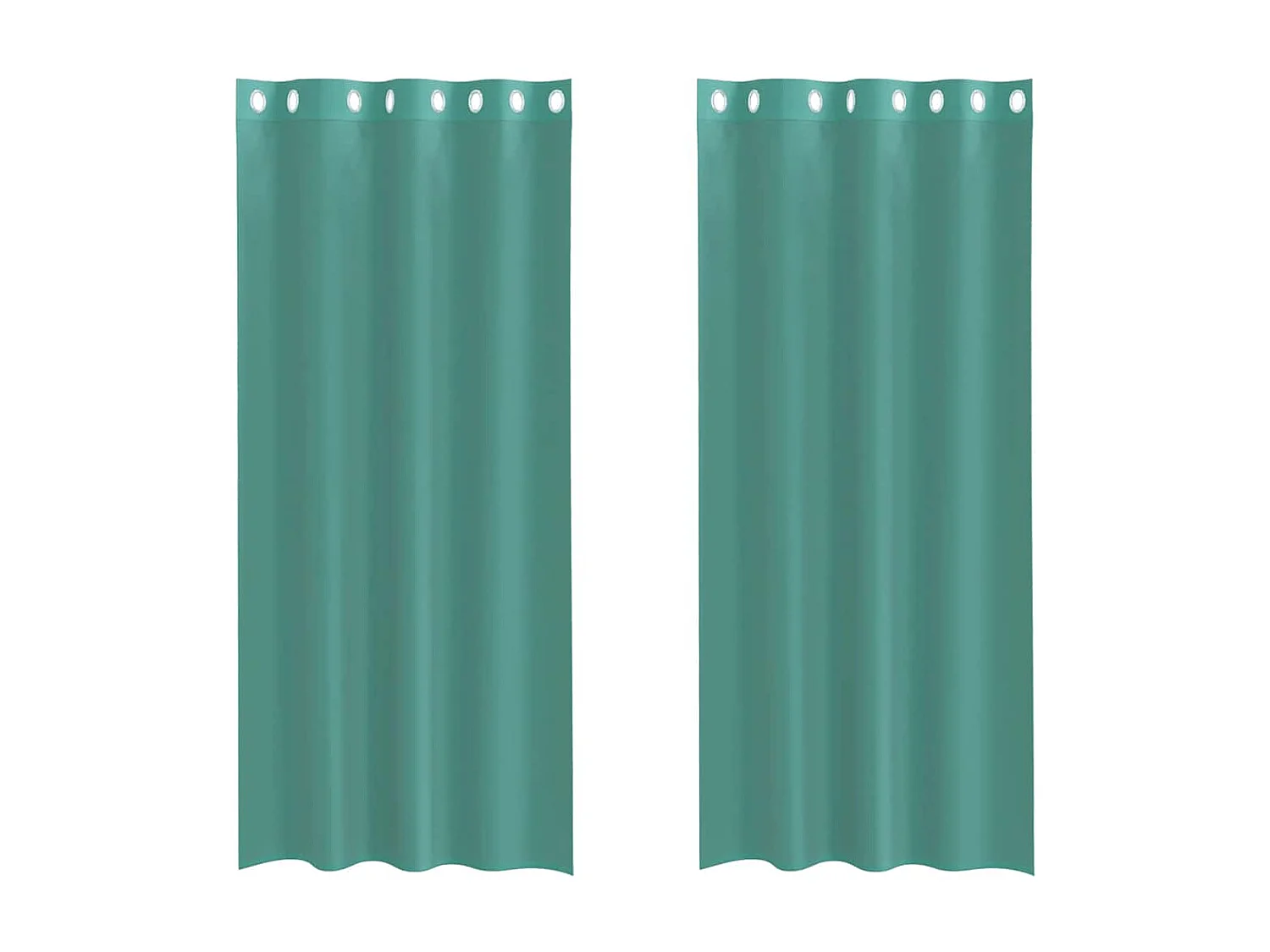 Rideaux en voile avec ?illets 2 pcs turquoise
