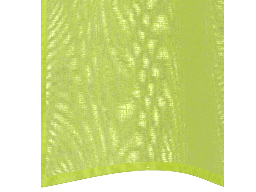Rideaux en voile avec ?illets 2 pcs vert pomme 140x225 cm