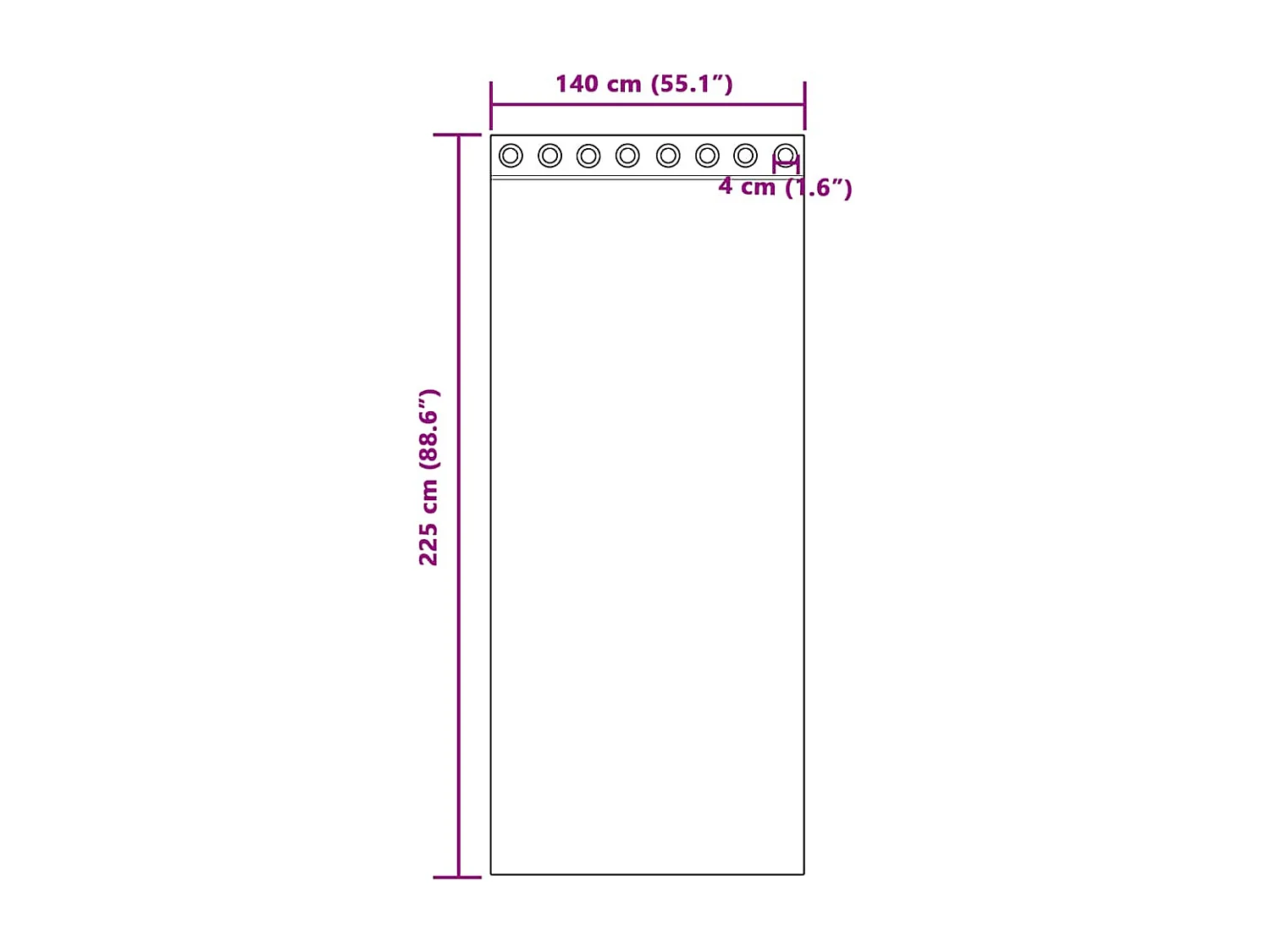 Rideaux en voile avec ?illets 2 pcs vert pomme 140x225 cm