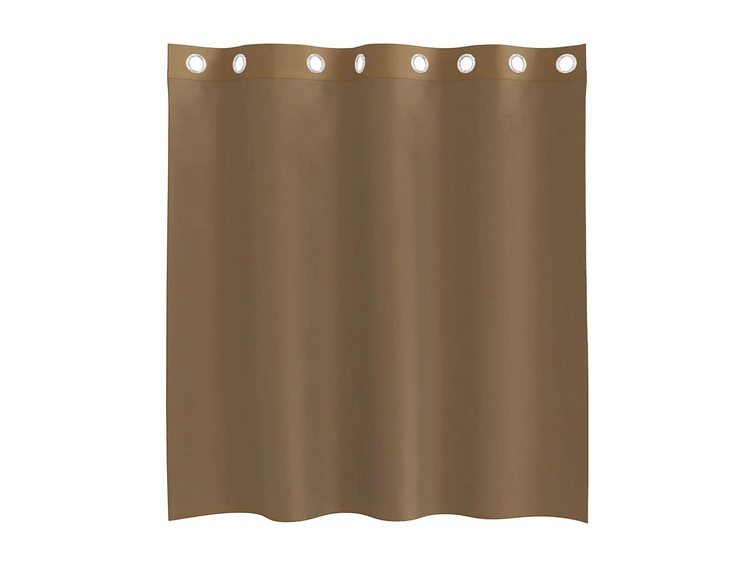 Rideaux en voile avec ?illets 2 pcs marron clair