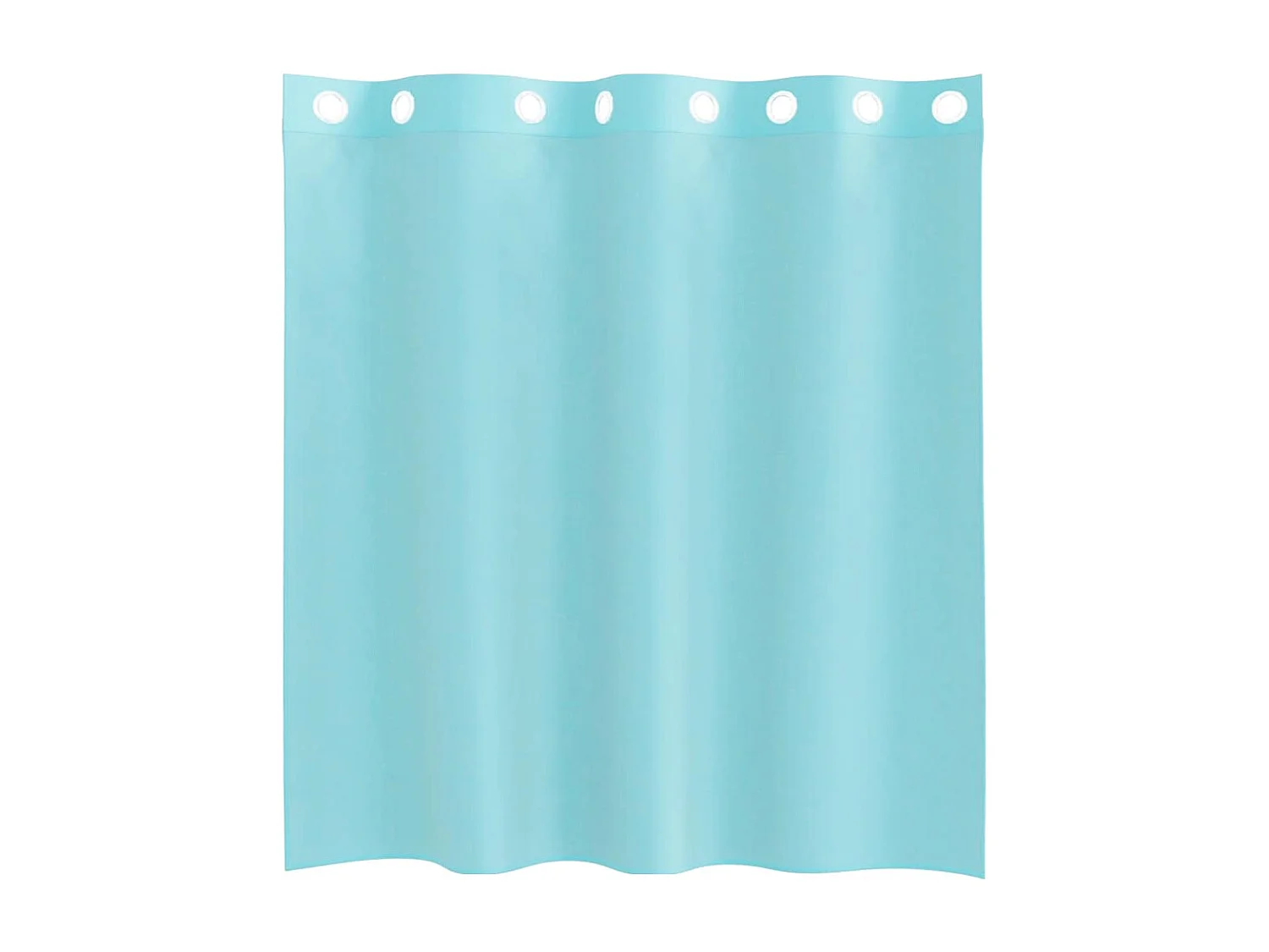 Voile gordijnen met ringen 2 stuks turquoise