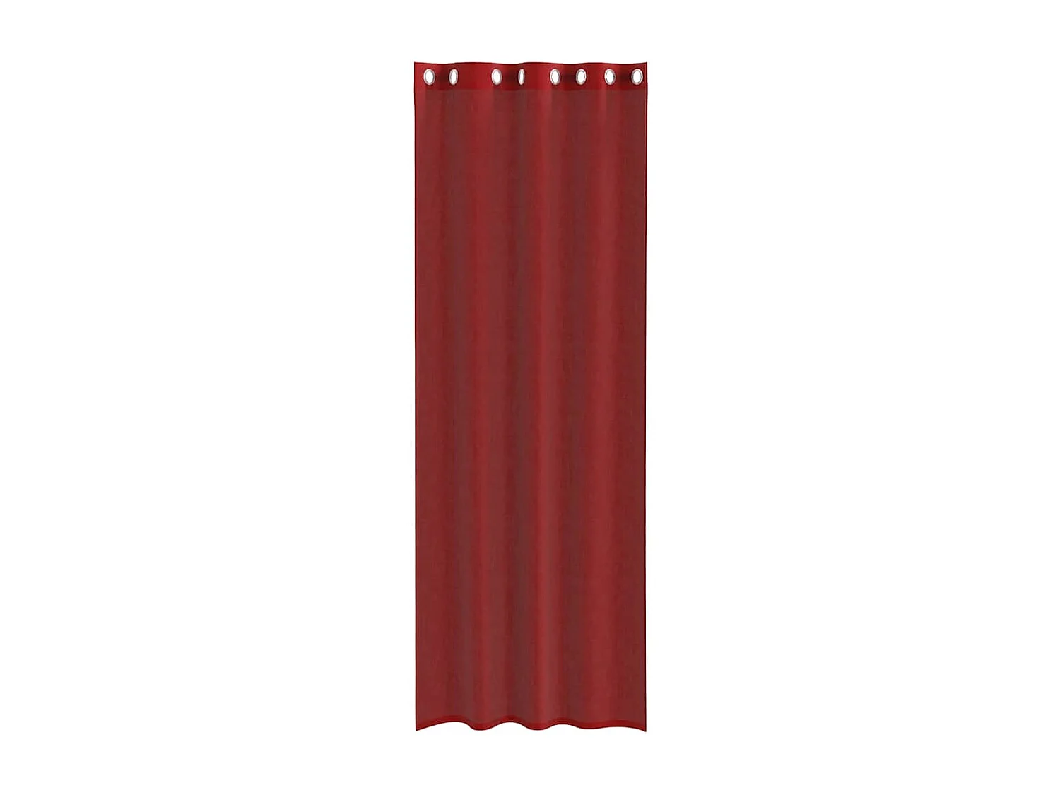 Rideaux en voile avec ?illets 2 pcs rouge bordeaux
