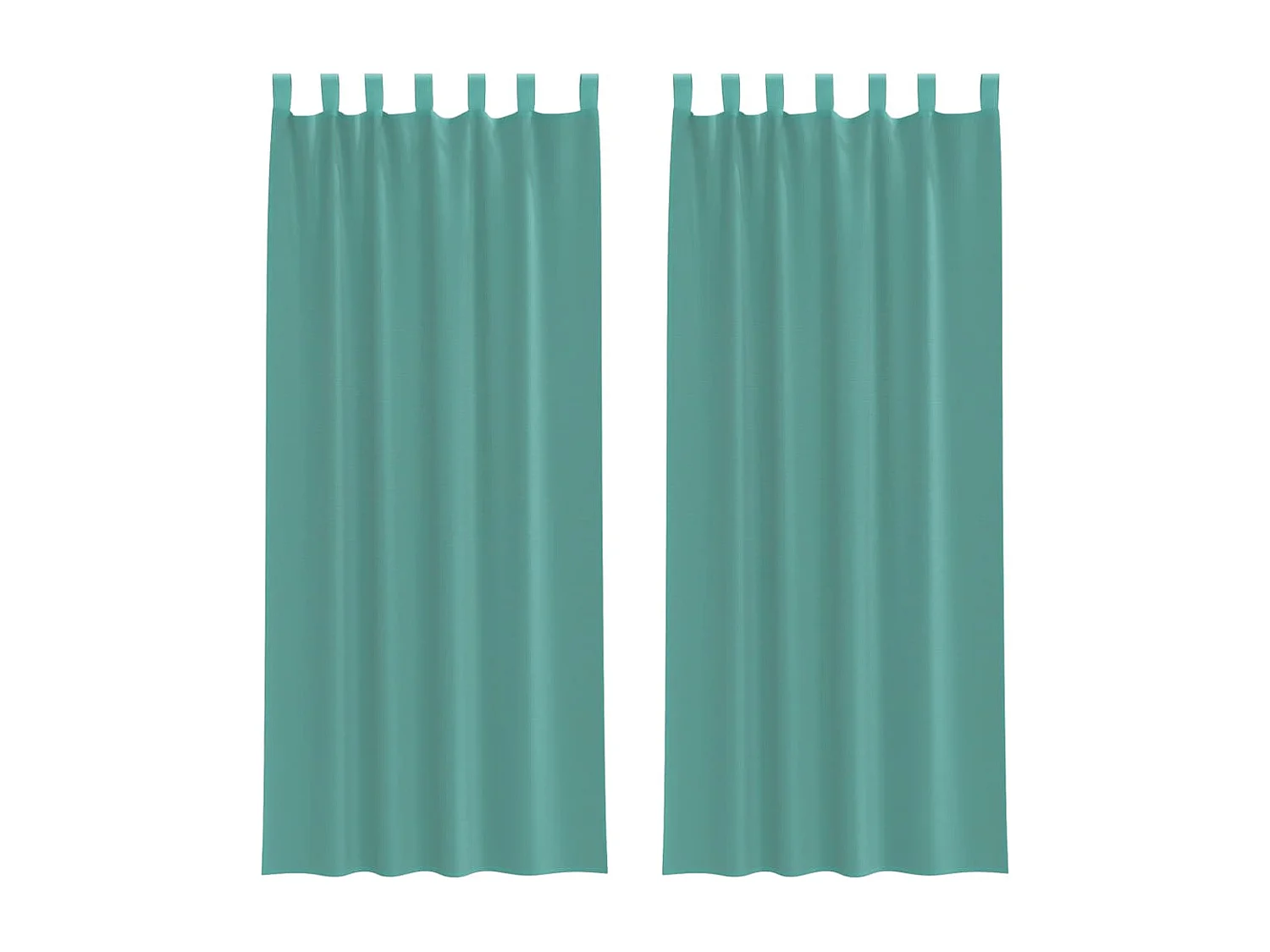 Rideaux en voile avec passe-tringles 2 pcs turquoise