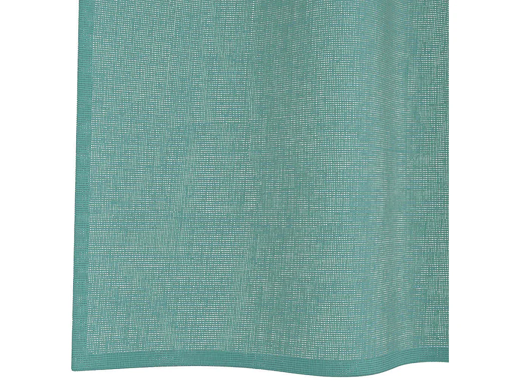 Rideaux en voile avec passe-tringles 2 pcs turquoise