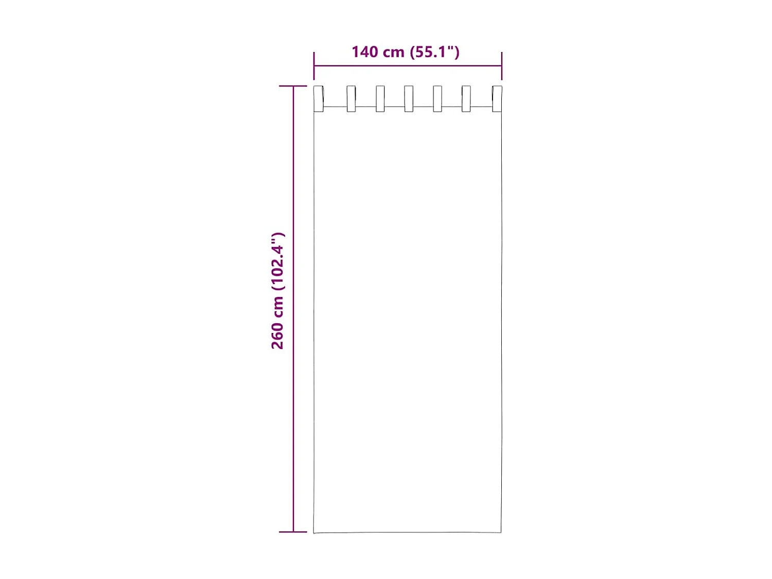 Rideaux en voile avec passe-tringles 2 pcs turquoise